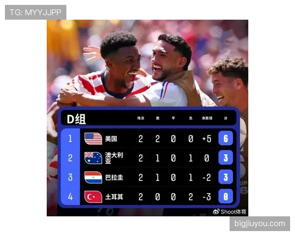 美国2-3土耳其：世界杯D组末轮战报